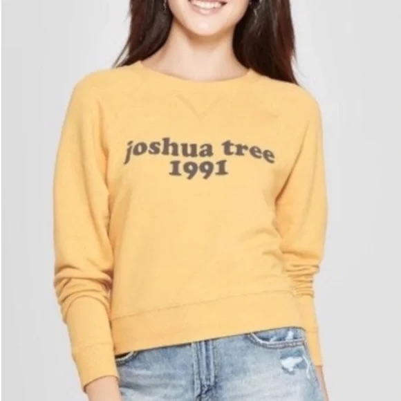 0215  Grayson Threads Yellow Joshua Tree 1991 Sweatshirt